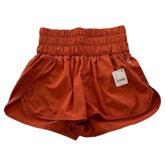 Free People FP Movement Shorts Womens Way Home Red Earth Size Small NWT Liner - Picture 4 of 11